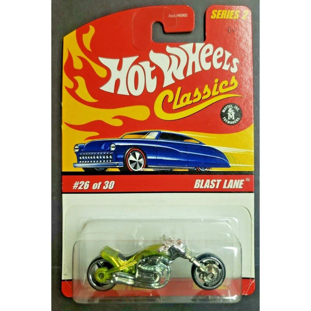 2005 Hot Wheels‎ Classics Blast Lane Green Special Paint Motorcycle HW9